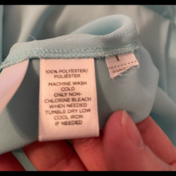 LOFT Long Sleeve Button Down Light Blue Shirt Size - XS - Picture 6 of 6